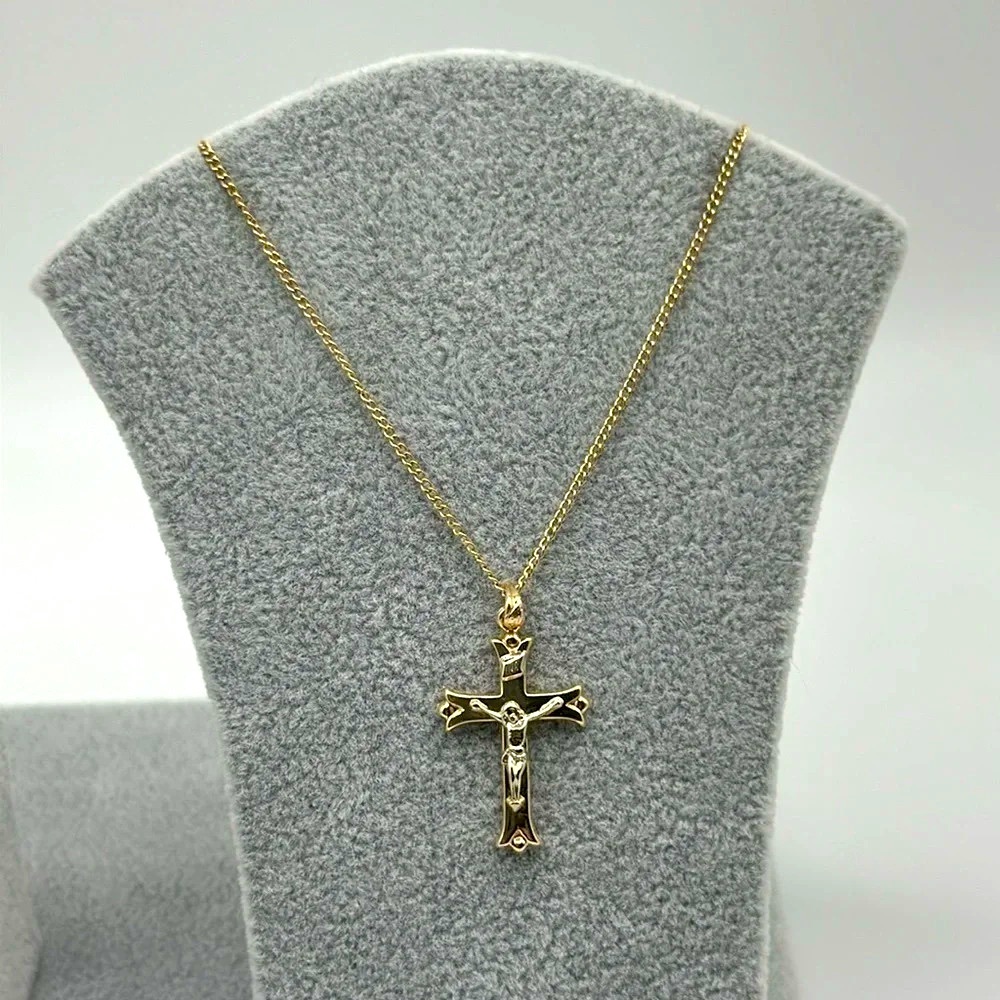 14k Gold Cross Necklace